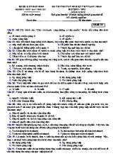 Đề thi thử Tốt nghiệp THPT môn Giáo dục công dân (Lần 1) - Mã đề 101 - Năm học 2022-2023 - Trường THPT Hàn Thuyên (Có đáp án)